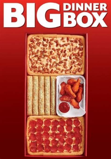 Big dinner box - So let's give the nutritional information for one slice of a medium pepperoni pizza. Total calories: 230. Fat grams: 12. Dietary fiber: 1 g. Carbs: 25 g. Sodium: 610 mg. Manufacturer's suggested ...